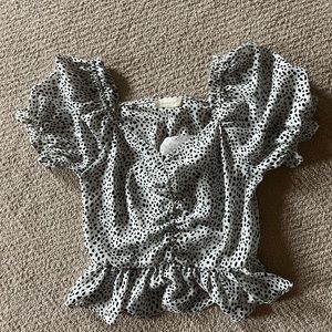 NWOT Altard state polka dot blouse